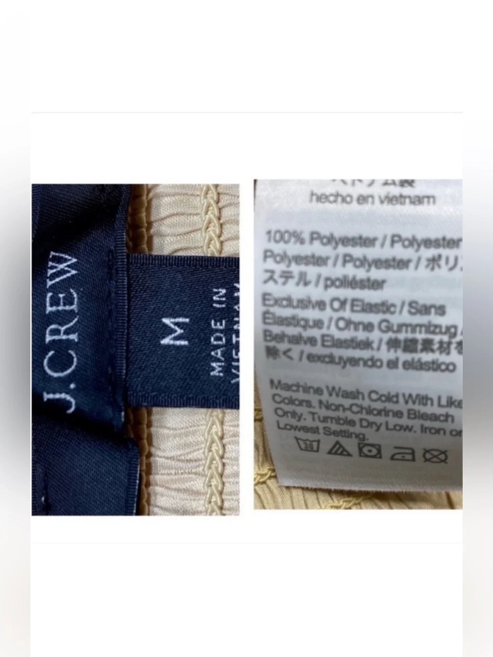 J.Crew Squareneck Smocked Satin Top